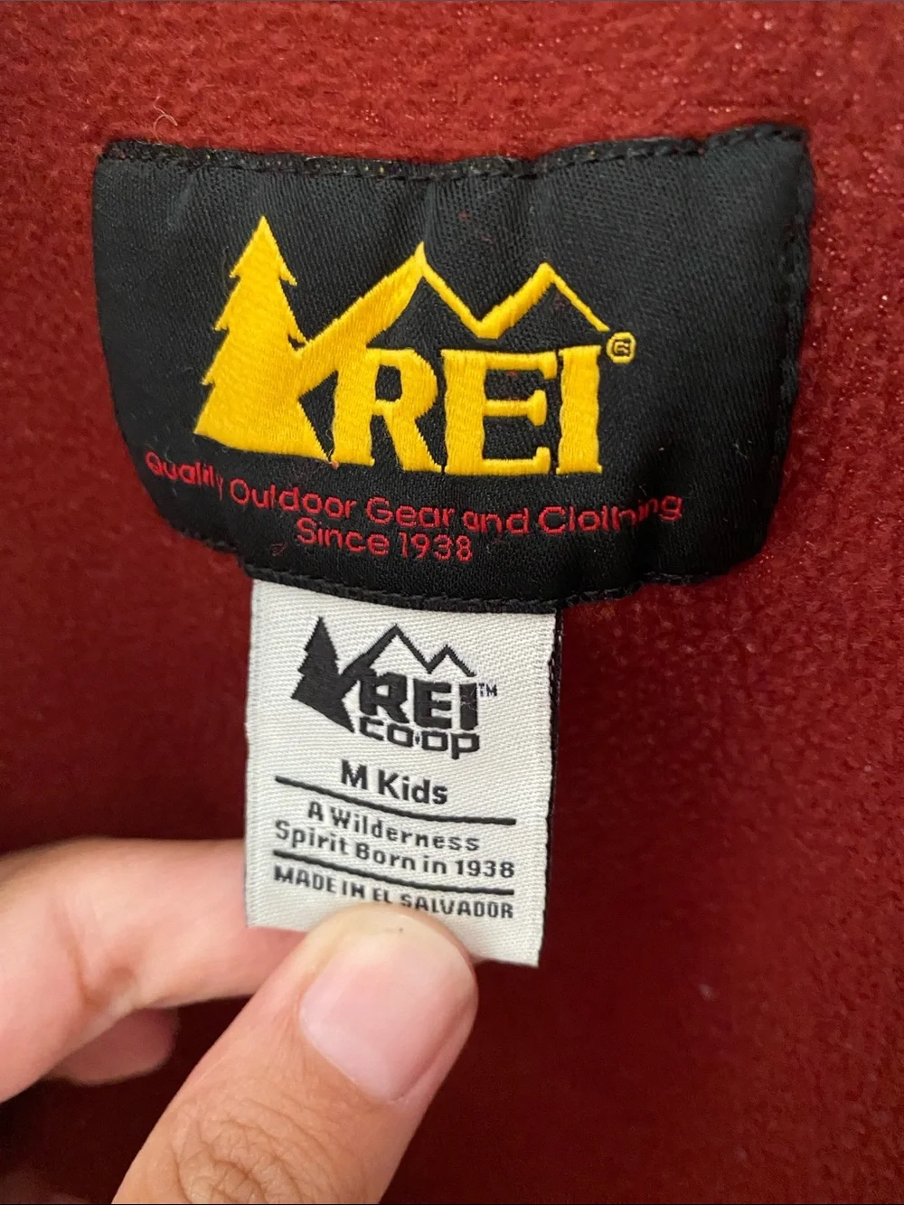 REI Co-op Fleece Full Zip unisex kids size medium